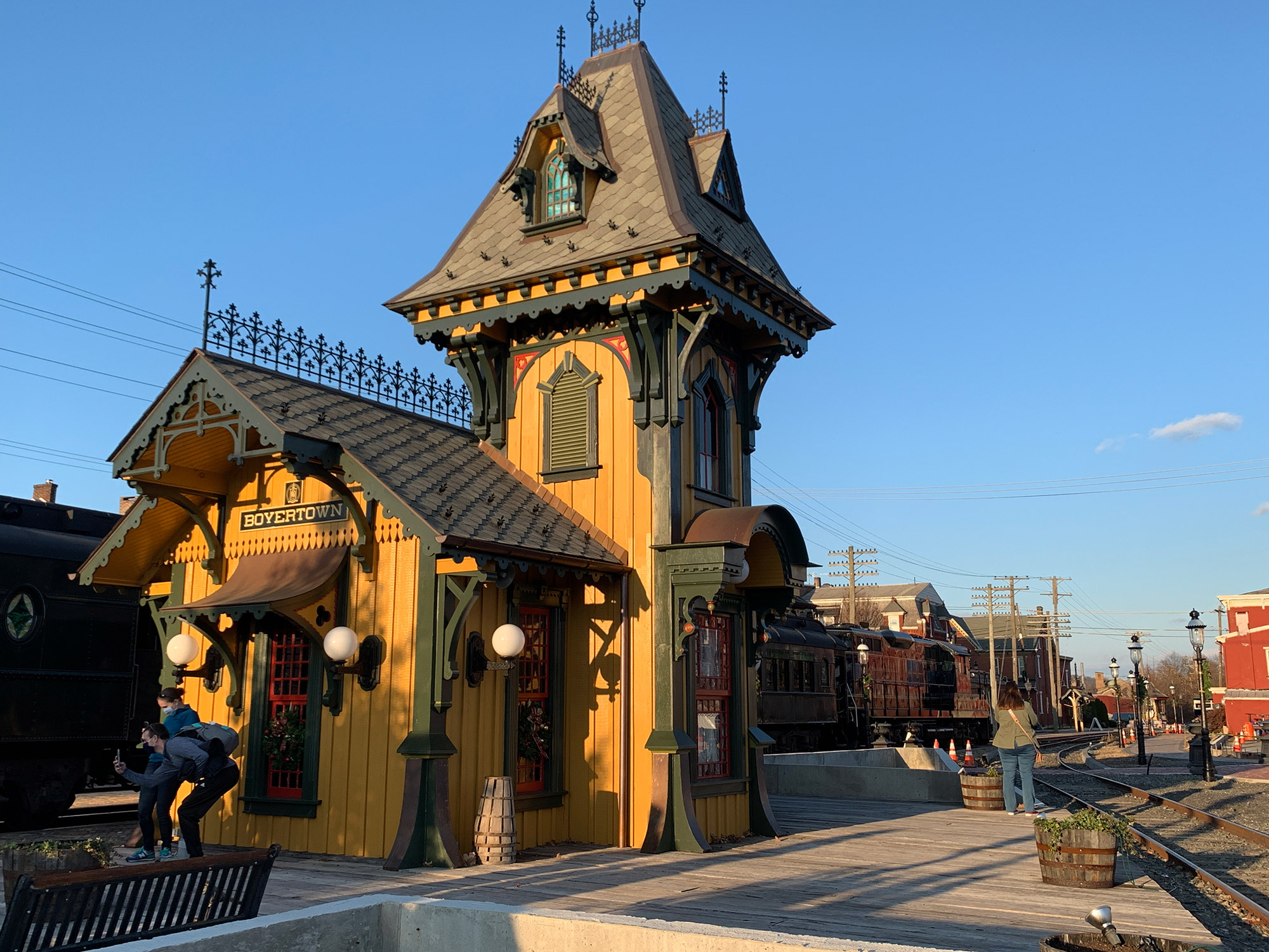 Boyertown station of the Colebrookdale Railroad.