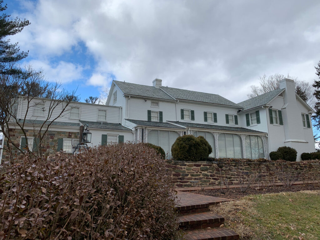 A look at the back of Dwight Eisenhower's former home in Gettysburg, PA