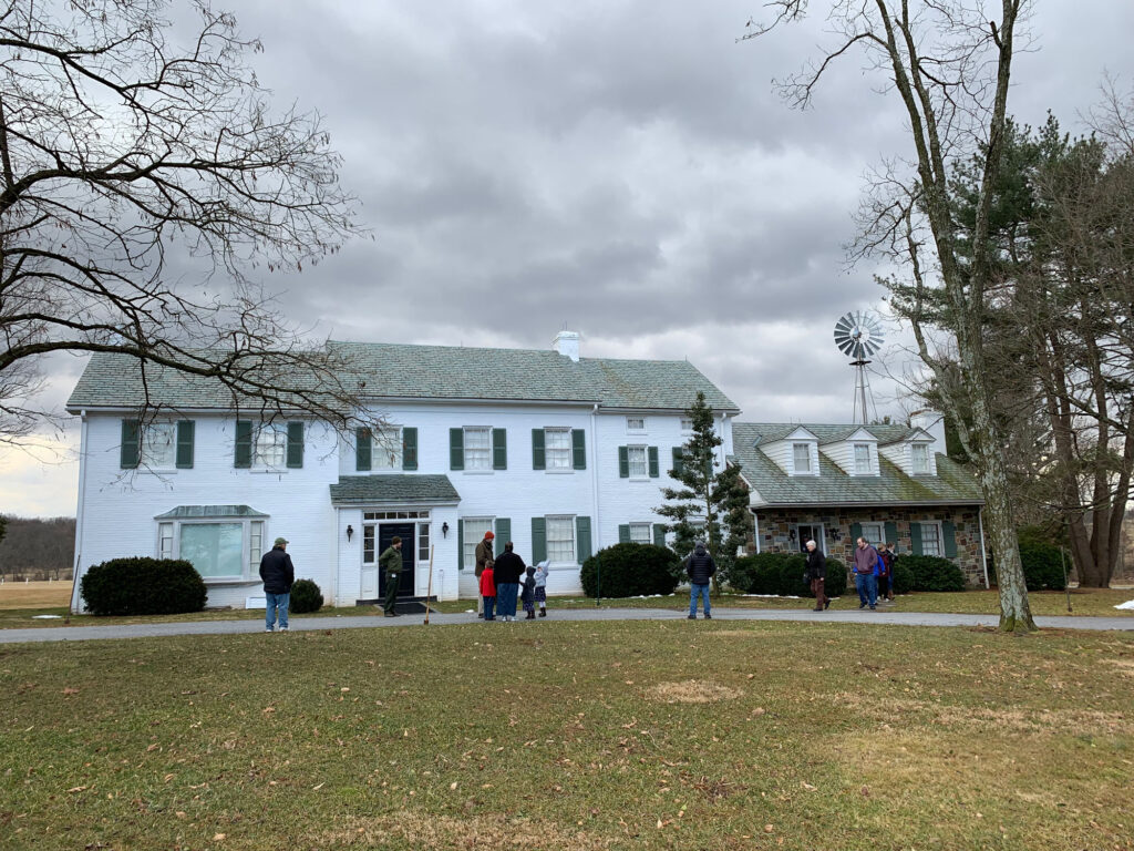 Large farmhouse at the Eisenhower National Historic Site