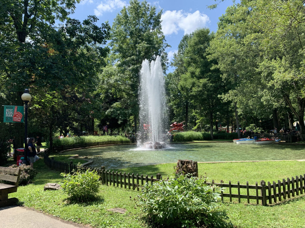 fountain at Idlewild Park