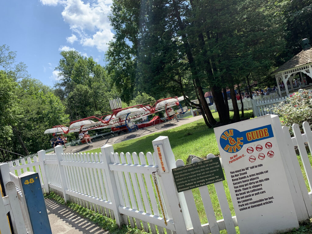 Paratrooper ride at Idlewild Park