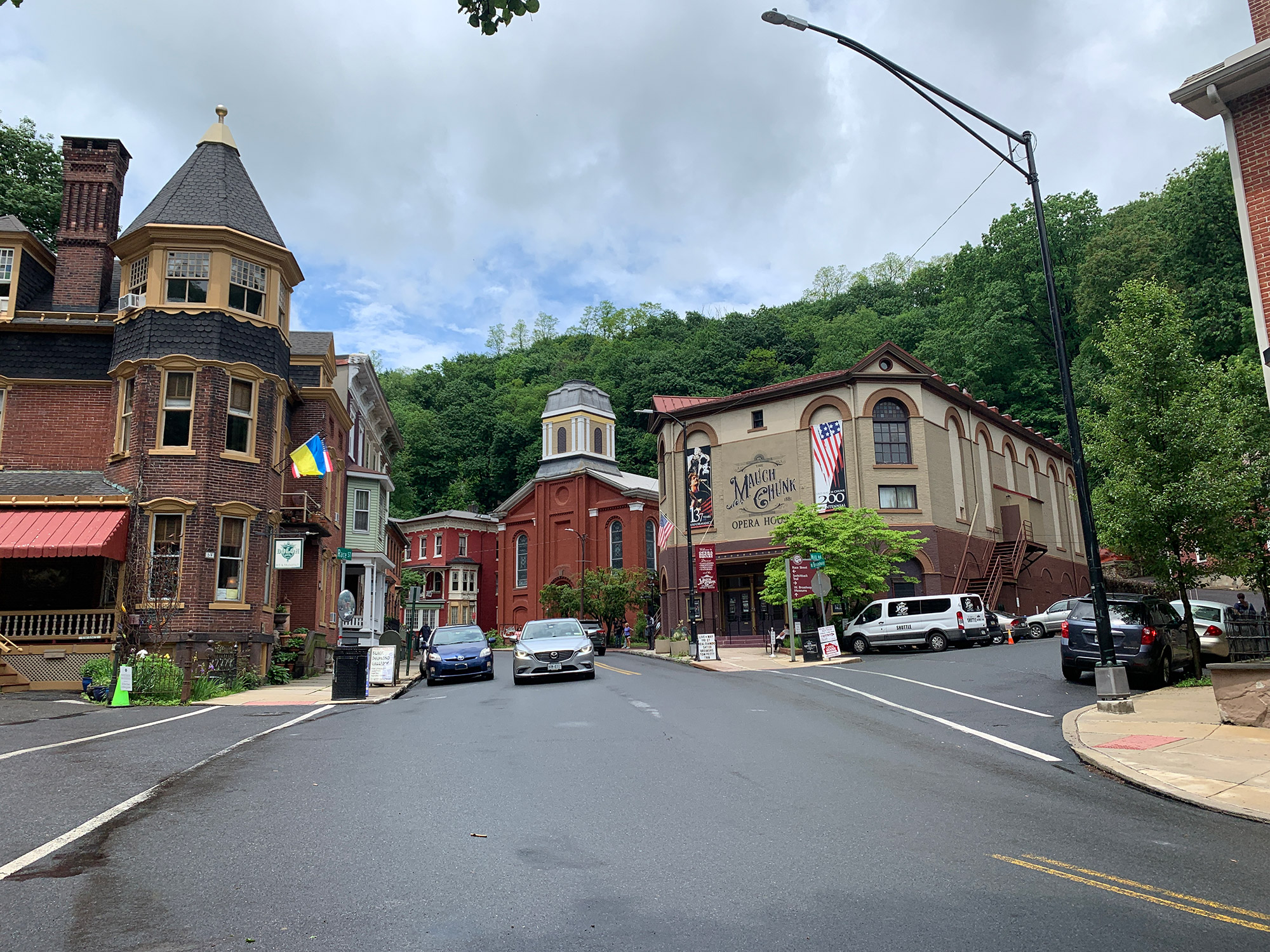 Victorian era buildings in downtown Jim Thorpe, PA