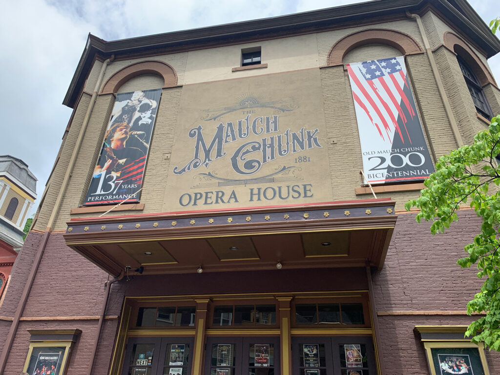 Entrance to the Mauch Chunk Opera House in Jim Thorpe PA