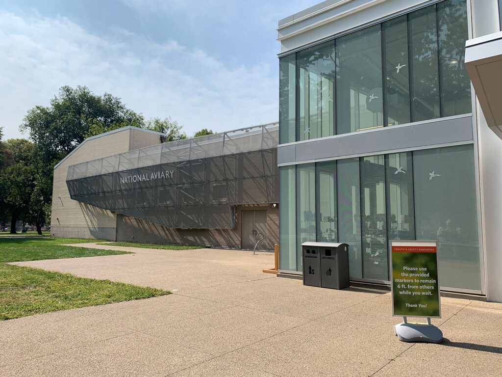 entrance to the National Aviary in Pittsburgh, PA