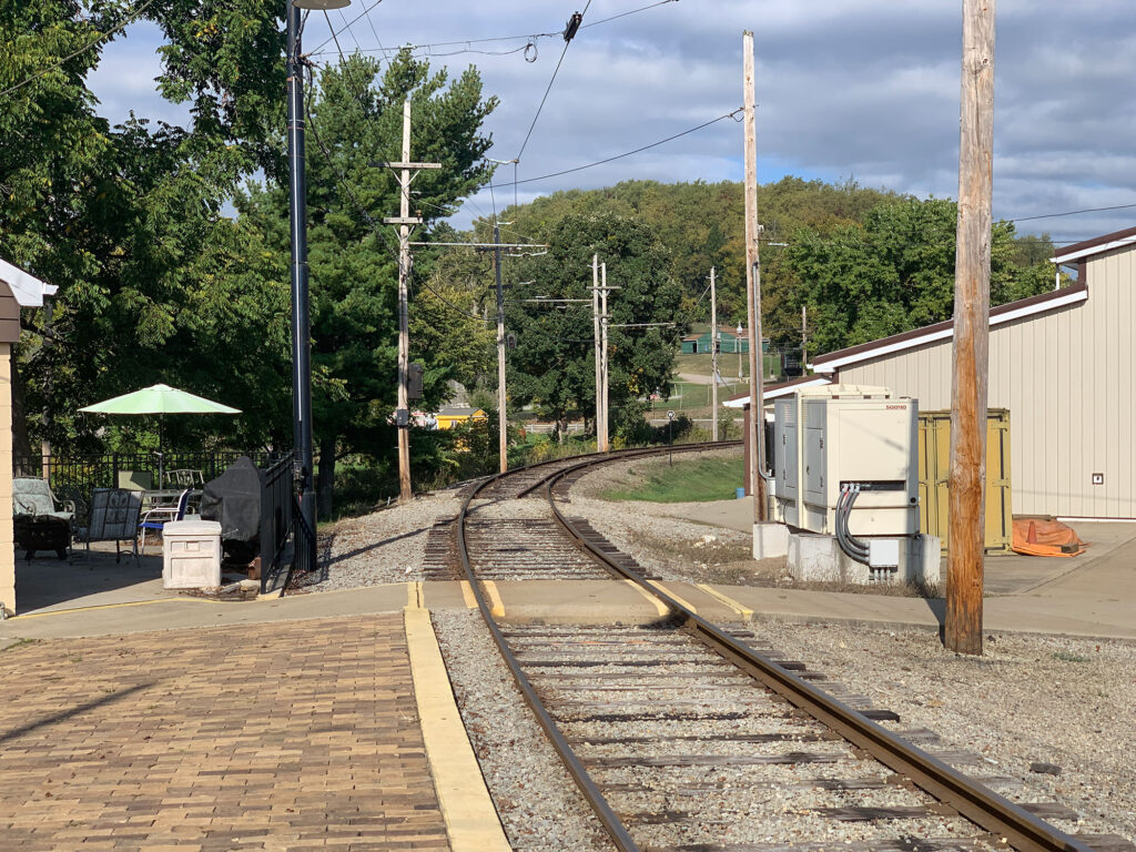 tracks of the Pennsyvlania Trolley Museum