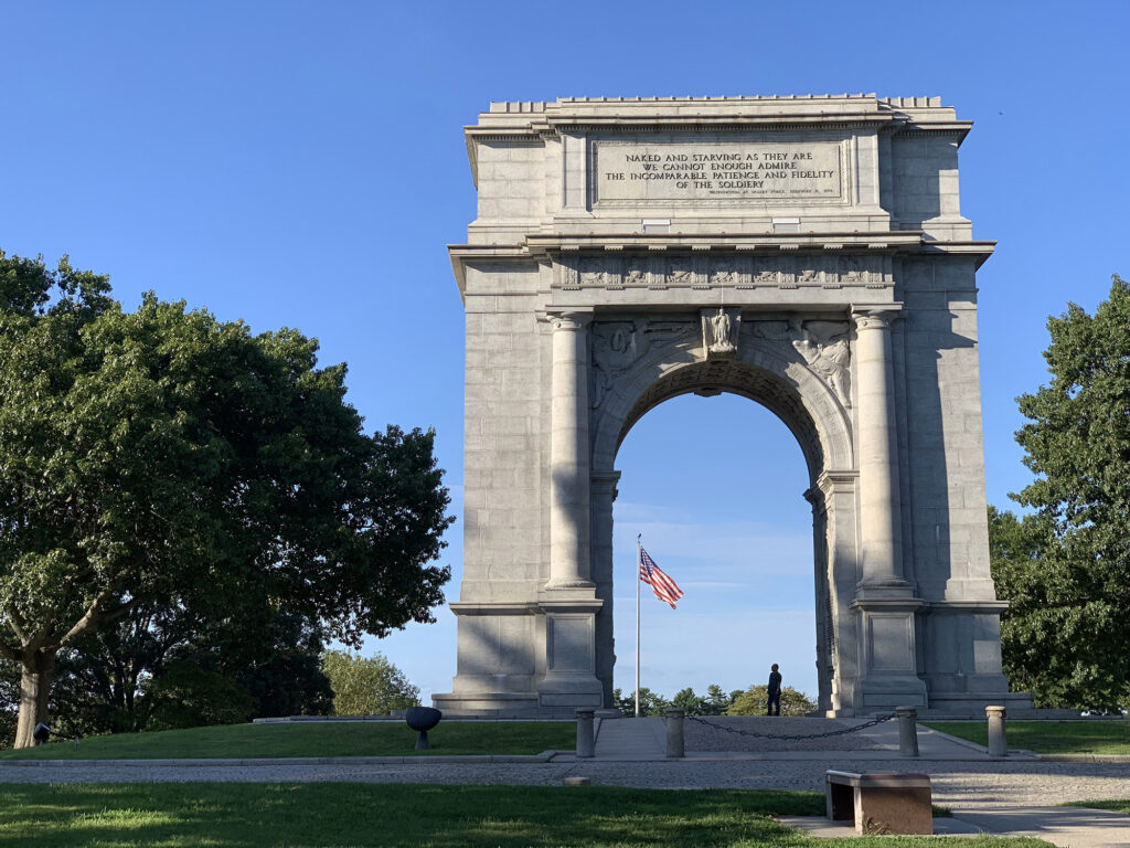 the National Memorial Arch at Valley Forge National Historical Park