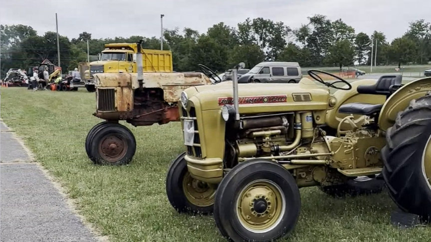 Antique tractors on dispaly at the Berks County Fair