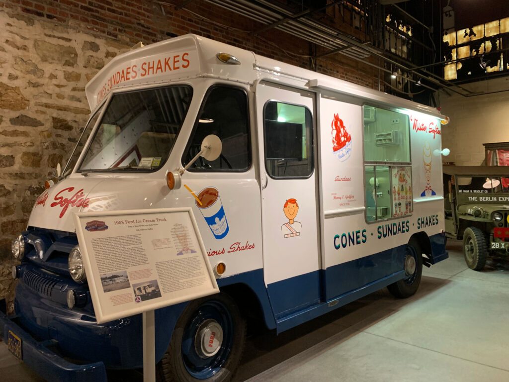 Mister Softee truck built in Boyertown on display at the Boyertown Museum of HIstoric Vehicles