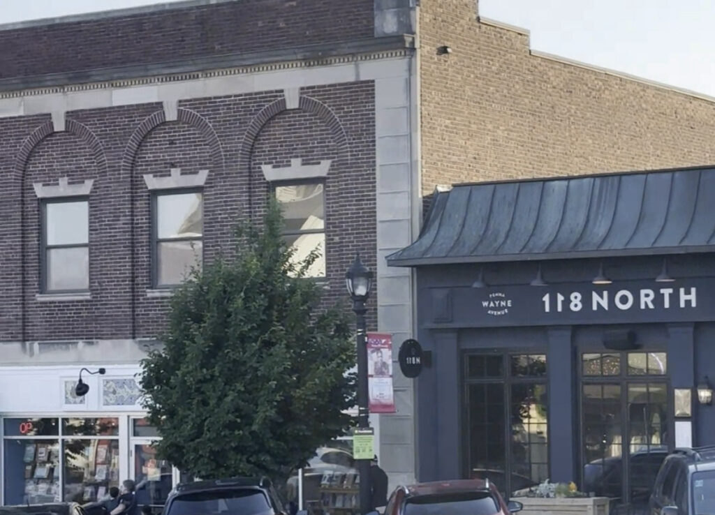 storefronts along North Wayne Avenue in Wayne, PA