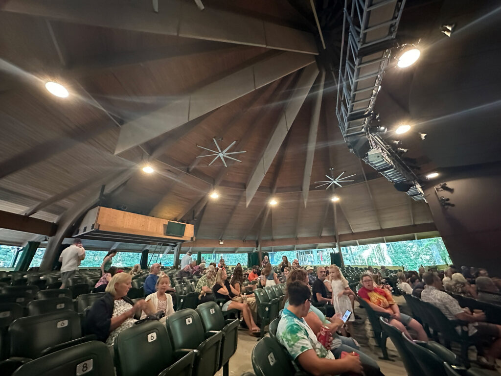 a look at the seating area inside the Mt Gretna Playhouse