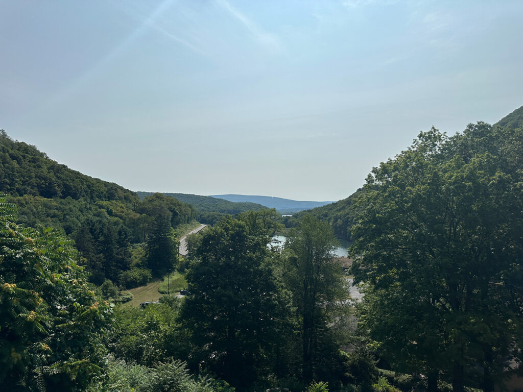 View of the valley from Horseshoe Curve