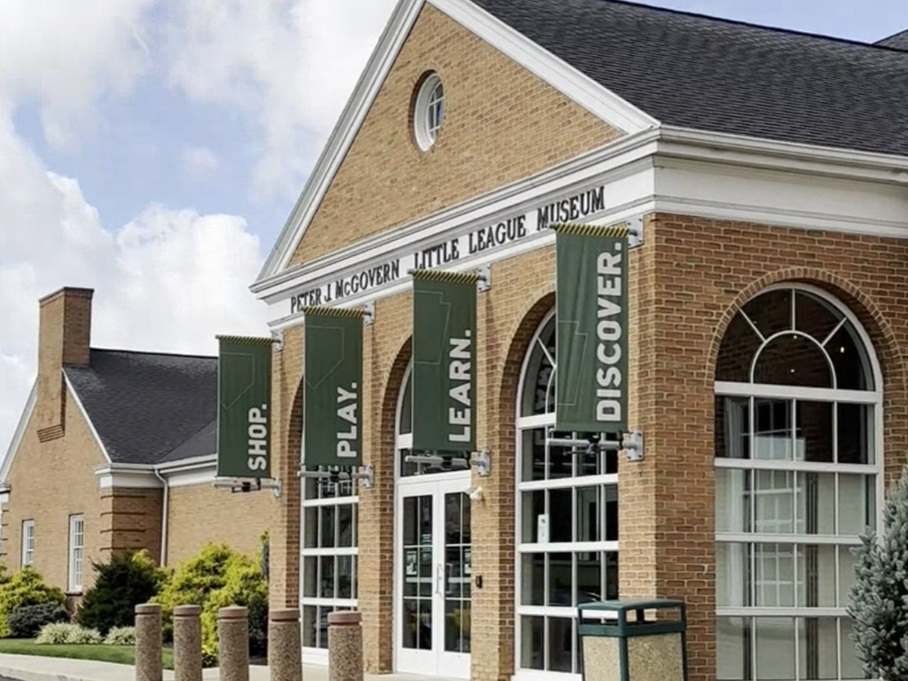 exterior of the World of Little League Museum in Williamsport, PA