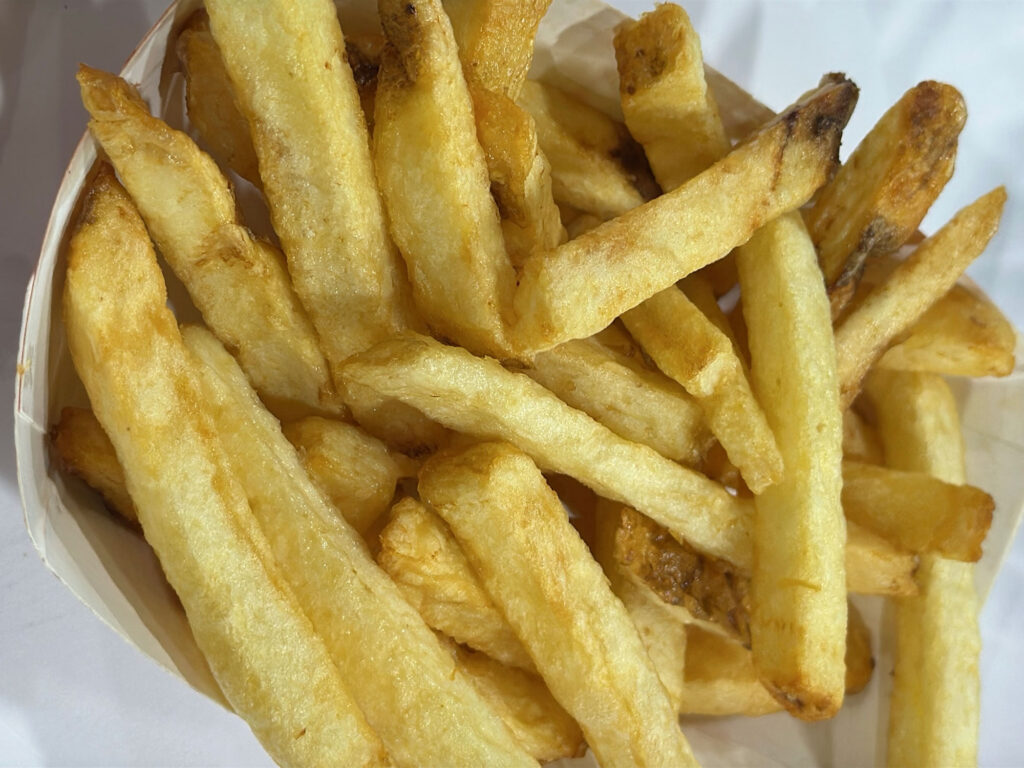 close-up photo of an order of fries from the PA Farm Show